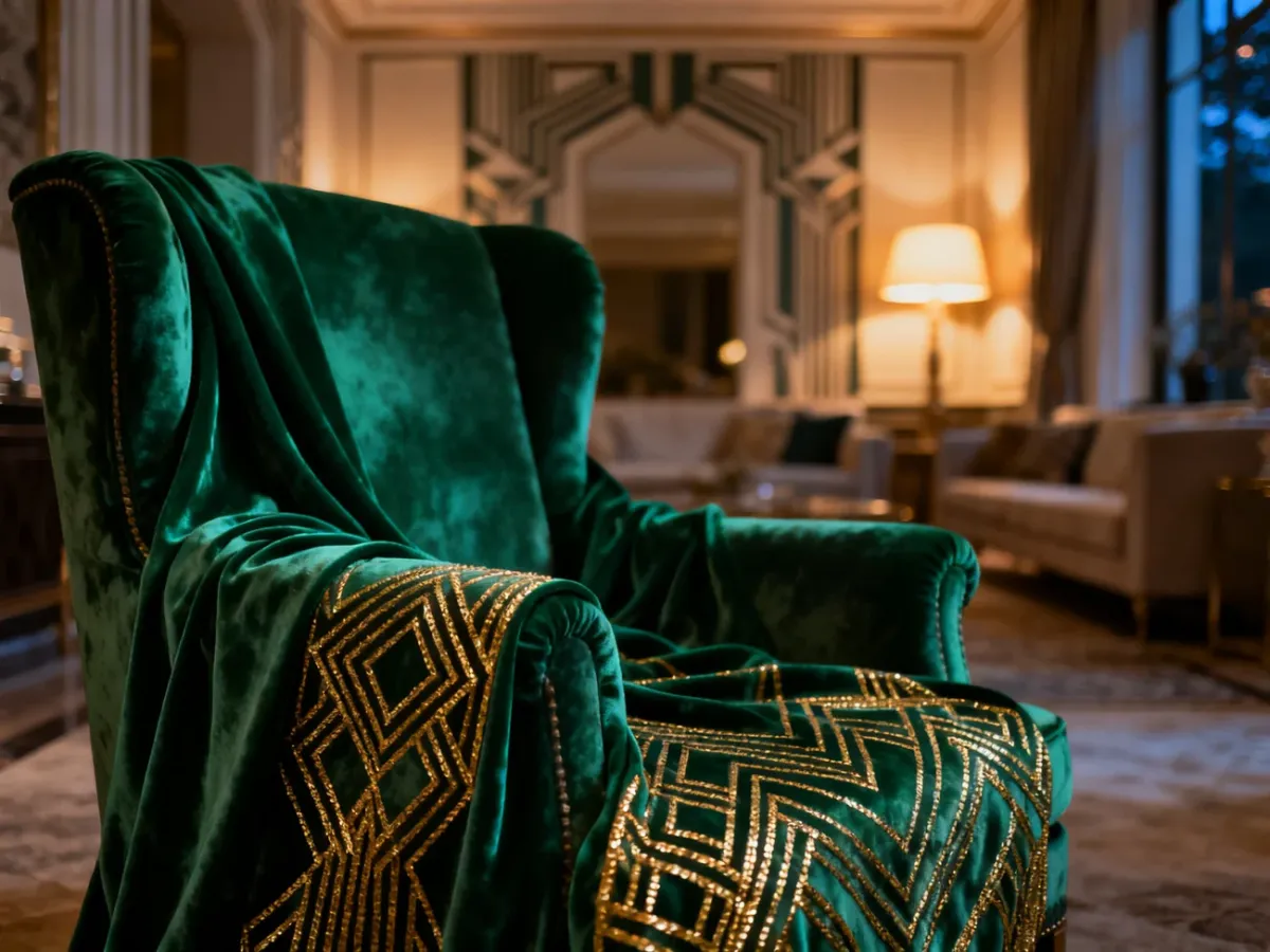 Tkanina art deco – charakterystyka, wzory, aranżacje wnętrz